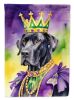 Great Dane King of Mardi Gras Garden Flag Mailbox Flag Decorative Yard Flag Banner Outside Patio Artwork Yard Flower Beds, Garden Size, Multicolor