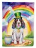 English Springer Spaniel St Patrick's Day Garden Flag Mailbox Flag Decorative Yard Flag Banner Outside Patio Artwork Yard Flower Beds, Garden Size