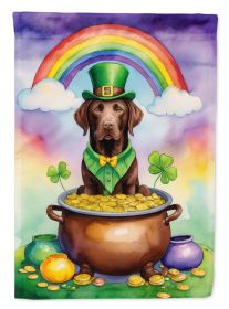 Labrador Retriever St Patrick's Day Garden Flag Mailbox Flag Decorative Yard Flag Banner Outside Patio Artwork Yard Flower Beds, Garden Size (Default: Default)