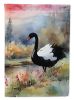 Black Swan Garden Flag Mailbox Flag Decorative Yard Flag Banner Outside Patio Artwork Yard Flower Beds, Garden Size, Multicolor