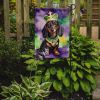 Dachshund King of Mardi Gras Garden Flag Mailbox Flag Decorative Yard Flag Banner Outside Patio Artwork Yard Flower Beds, Garden Size, Multicolor