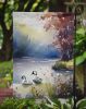 Bufflehead Garden Flag Mailbox Flag Decorative Yard Flag Banner Outside Patio Artwork Yard Flower Beds, Garden Size, Multicolor