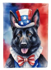 German Shepherd Patriotic American Garden Flag Mailbox Flag Decorative Yard Flag Banner Outside Patio Artwork Yard Flower Beds, Garden Size (Default: Default)