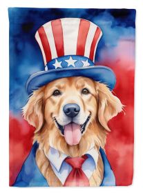 Golden Retriever Patriotic American Garden Flag Mailbox Flag Decorative Yard Flag Banner Outside Patio Artwork Yard Flower Beds, Garden Size (Default: Default)