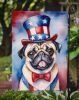 Pug Patriotic American Garden Flag Mailbox Flag Decorative Yard Flag Banner Outside Patio Artwork Yard Flower Beds, Garden Size, Multicolor