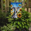 Greyhound in Sunflowers Garden Flag Mailbox Flag Decorative Yard Flag Banner Outside Patio Artwork Yard Flower Beds, Garden Size, Multicolor