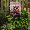Staffordshire Bull Terrier Two Hearts Garden Flag Mailbox Flag Decorative Yard Flag Banner Outside Patio Artwork Yard Flower Beds, Garden Size