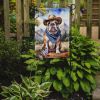English Bulldog Cowboy Welcome Garden Flag Mailbox Flag Decorative Yard Flag Banner Outside Patio Artwork Yard Flower Beds, Garden Size, Multicolor