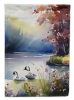 Bufflehead Garden Flag Mailbox Flag Decorative Yard Flag Banner Outside Patio Artwork Yard Flower Beds, Garden Size, Multicolor