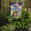 White Poodle St Patrick's Day Garden Flag Mailbox Flag Decorative Yard Flag Banner Outside Patio Artwork Yard Flower Beds, Garden Size, Multicolor
