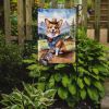 Corgi Cowboy Welcome Garden Flag Mailbox Flag Decorative Yard Flag Banner Outside Patio Artwork Yard Flower Beds, Garden Size, Multicolor