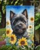 Cairn Terrier in Sunflowers Garden Flag Mailbox Flag Decorative Yard Flag Banner Outside Patio Artwork Yard Flower Beds, Garden Size, Multicolor