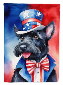 Scottish Terrier Patriotic American Garden Flag Mailbox Flag Decorative Yard Flag Banner Outside Patio Artwork Yard Flower Beds, Garden Size (Default: Default)
