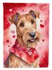 Irish Terrier My Valentine Garden Flag Mailbox Flag Decorative Yard Flag Banner Outside Patio Artwork Yard Flower Beds, Garden Size, Multicolor
