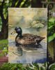 American Black Duck Garden Flag Mailbox Flag Decorative Yard Flag Banner Outside Patio Artwork Yard Flower Beds, Garden Size, Multicolor