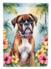 Boxer Luau Garden Flag Mailbox Flag Decorative Yard Flag Banner Outside Patio Artwork Yard Flower Beds, Garden Size, Multicolor