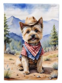 Cairn Terrier Cowboy Welcome Garden Flag Mailbox Flag Decorative Yard Flag Banner Outside Patio Artwork Yard Flower Beds, Garden Size, Multicolor (Default: Default)