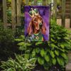 Redbone Coonhound King of Mardi Gras Garden Flag Mailbox Flag Decorative Yard Flag Banner Outside Patio Artwork Yard Flower Beds, Garden Size