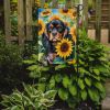 Cavalier Spaniel in Sunflowers Garden Flag Mailbox Flag Decorative Yard Flag Banner Outside Patio Artwork Yard Flower Beds, Garden Size, Multicolor