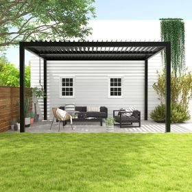 8610C Louver Pergola Aluminum Frame & Louvers (size: 10X13Ft.)
