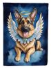 German Shepherd My Angel House Flag Large Porch Sleeve Pole Decorative Outside Yard Banner Artwork Wall Hanging, Polyester, House Size, Multicolor