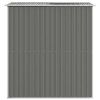 Garden Shed Light Gray Galvanized Steel