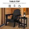 36*36*47cm Single Layer Square HDPE Side Table