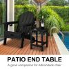 36*36*47cm Single Layer Square HDPE Side Table