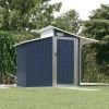 Garden Shed Anthracite Galvanized Steel