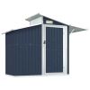 Garden Shed Anthracite Galvanized Steel