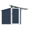 Garden Shed Anthracite Galvanized Steel