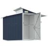 Garden Shed Anthracite Galvanized Steel